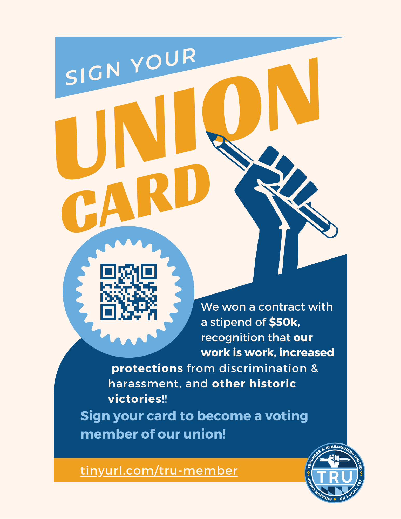 sign your union card